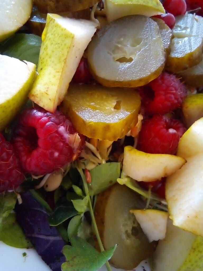 Fermenting vegetables at home with simple homestead recipes in glass jars