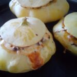 Healthy squash dinner filled with beef and mushrooms