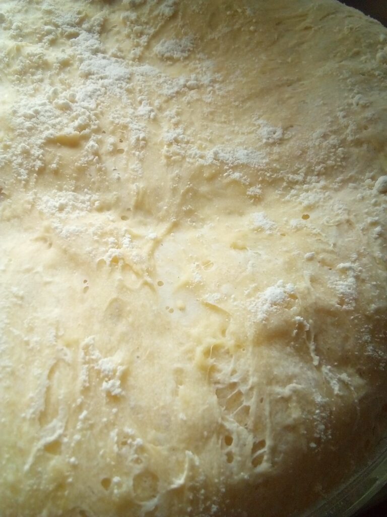 Finished dairy-free pumpkin yeast muffins with light and fluffy texture