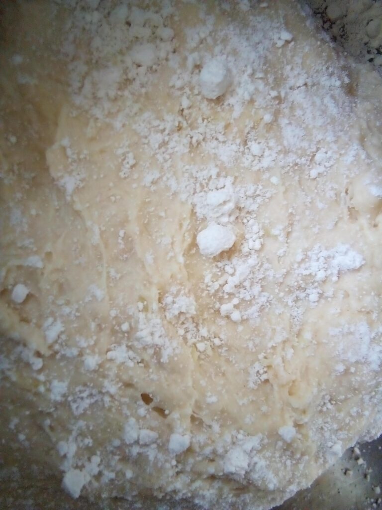 Pumpkin yeast muffins with a golden crust viewed from above