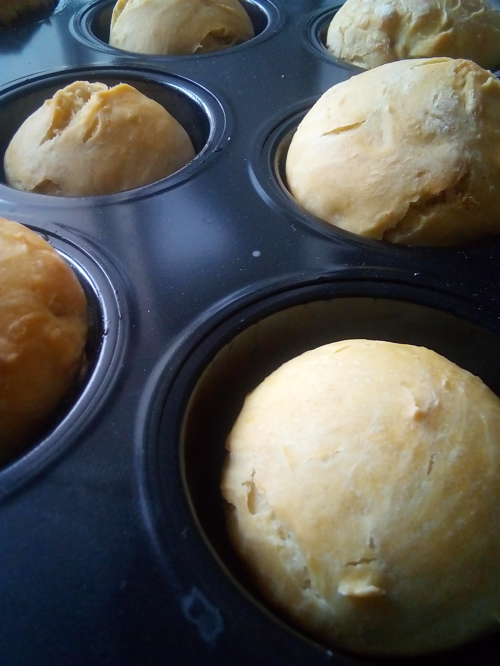 Soft and elastic yeast dough after rising