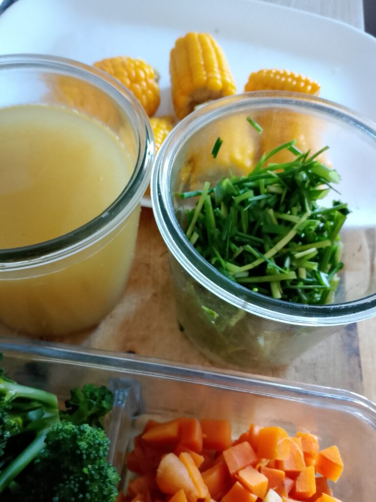 How to meal prep vegetables for the week: I prepare carrots, broccoli, green beans, potatoes and corn ahead of time for quick and easy vegetable sides.
