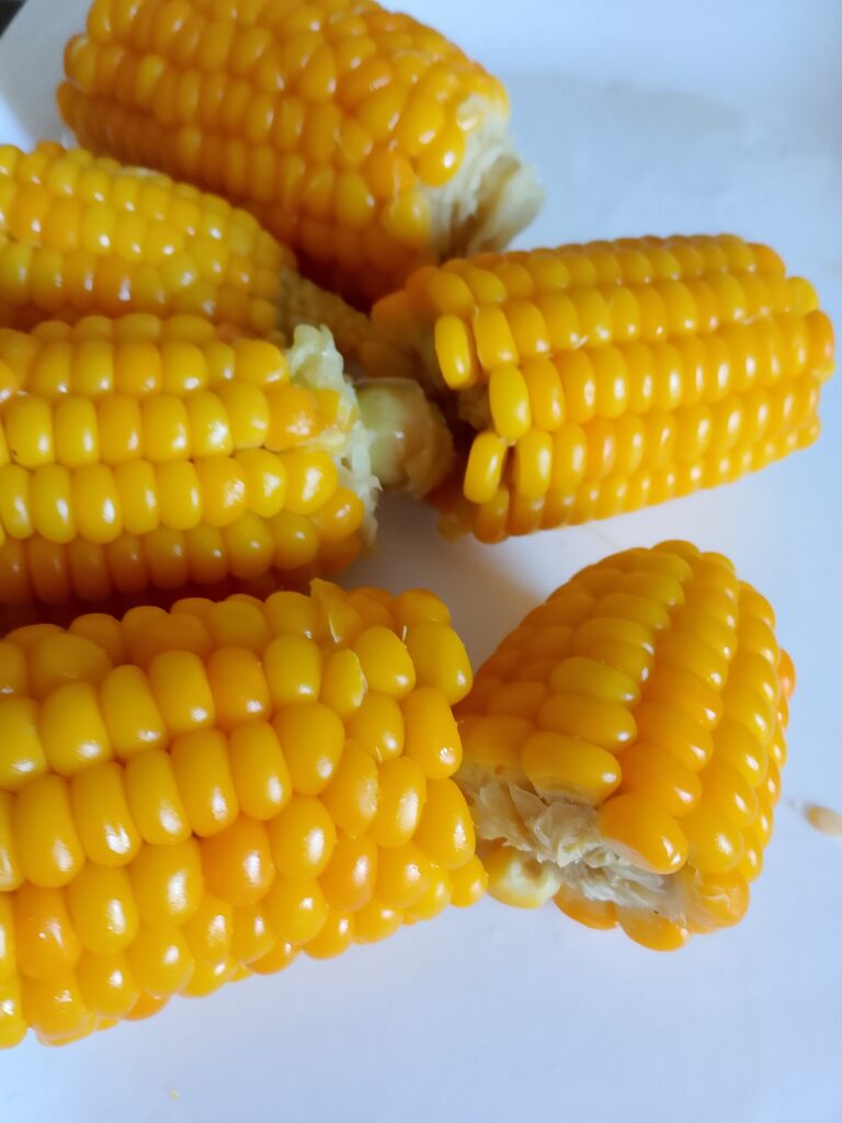 How to meal prep vegetables for the week and create an easy kid-friendly vegetable buffet with separately prepared carrots, broccoli, potatoes, beans and corn.